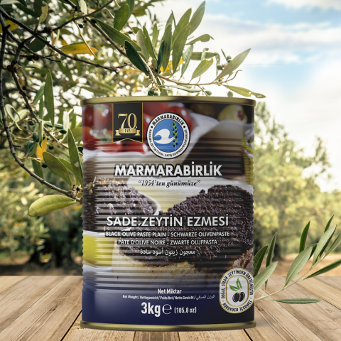 3 kg. Sade Zeytin Ezmesi Teneke