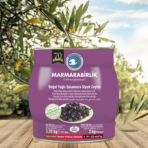 2 kg. S (291-320 adet/kg) Yağlı Salamura Teneke